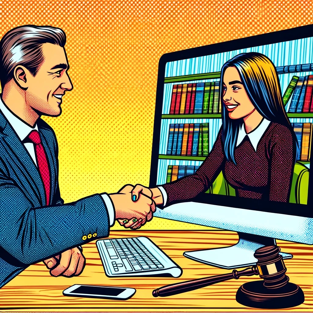 Client leaving an education law session with a clear action plan